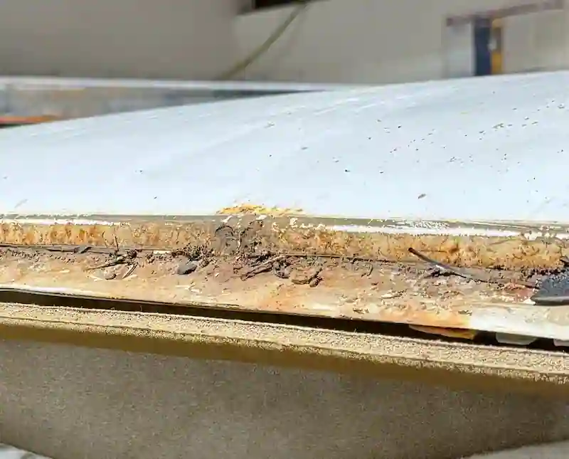 Windshield rust repair preparation at 123 Glass Company in Omaha